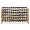 Smartxchoices 72 Bottle Stackable Modular Wine Rack Wine Storage Rack Solid
