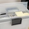 IRIS Letter Size Portable Weathertight File Box, 4 Pack, Clear
