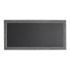DesignOvation Wyeth Framed Burlap Pockets Wall Organization Board Gray