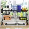 Dish Drying Rack Over Sink, Drainer Shelf for Kitchen Supplies Storage Counter