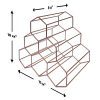 Wine Rack Rose Gold Holds 6 Bottles Tabletop Countertop
