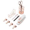U Brands Desktop Accessory Kit, Office Supplies Set, Rose Gold, 10-Piece