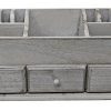 Gianna's Home Rustic Farmhouse Desk 3 Drawer Wooden Vanity Makeup