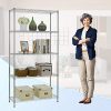 Heavy-Duty 5-Tier Wire Shelving Unit – Adjustable, NSF Certified Steel Storage Rack for Garage, Kitchen & Utility Rooms
