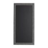 DesignOvation Wyeth Framed Burlap Pockets Wall Organization Board Gray