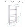 Rack Fridge Wood Organizer Refrigerator Side Storage Rack Paper Towel Holder