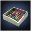 ArtsOnDesk Modern Art Paper Clip Holder/Dispenser St211 Stainless Steel Satin Finish Patent Applying for-Push Pin Safety Pin Binder Clip Straight Pin Hair Clip Box Cup Dispenser Desk Organizer Gift