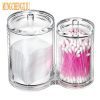Choose Funny Acrylic Round Office Containers Transparent Cosmetics Organizer Storage Box Jewelery Racks & Candy Tanks B298
