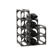 Modular Stackable Wine Rack – 12-Bottle Space-Saving Organizer, Customizable & Durable Storage Solution