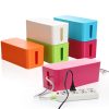 3 sizes white Plastic Wire Storage Box Cable Manager Organizer Box Power