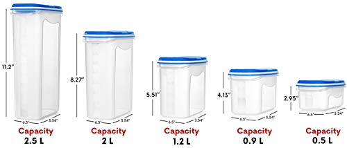 LARGEST Set of 40 Pc Food Storage Containers (20 Container Set) Shazo