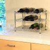 Seville Classics 12-Bottle Stackable Wine Rack, 11.5-inch by 17.5-inch by 12-inch