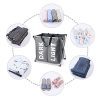 Hosroome 2 Sections Laundry Hamper Laundry Baskets with Aluminum Frame
