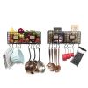 Wall35 Kitchen Storage Metal Wire Fruit Basket - Racks Wall Mounted Shaves