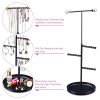 Keebofly Jewelry Tree Stand Organizer - Metal Necklace Organizer Display