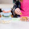 Glass Food Storage Containers [9-Piece] - Keep Meals Fresh with Leakproof, Air-Tight Locking Lids - Perfect for Pantry Organization and Portable Meal Prep