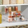 InterDesign Linus Plastic Stadium Spice Racks, BPA-Free 3-Tiered Kitchen