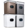 Large Airtight Food Storage Containers - Estmoon Cereal Storage Container Kitchen Storage Containers - Leakproof, Locking Lids, BPA Free, Freezer, Dishwasher Safe, for Cereals, Flour,etc(175OZ/5.2L)