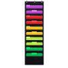 Godery Premium Hanging File Folder Organizer, 10 Pockets, 3 Hangers Cascading Wall Organizer，Perfect for Home Organization, School Pocket Chart, Office Bill Filing. Wall or Over Door Mount
