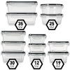 [12-Pack] Food Storage Containers with Lids - Plastic Food Containers