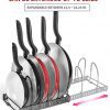 7+ Pans BetterThingsHome Expandable Pan Organizer Rack