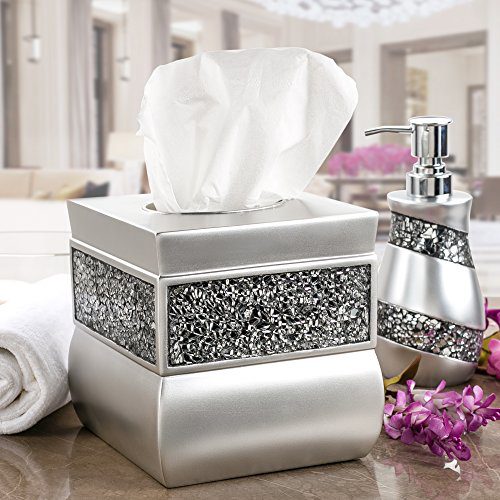 Creative Scents Square Tissue Box Cover - Decorative Tissue Holder