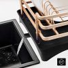 Aluminum Dish Drying Rack,HabiLife Never Rust Sink Dish Drying Rack
