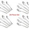 LIANYU 20-Piece Stainless Steel Silverware Set – Durable, Elegant Flatware for Daily Use and Special Occasions