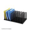 Safco Products Onyx Mesh 8 Sort Vertical Desktop Organizer 3253BL