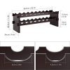 Homfa 18 Bottle Stackable Wine Rack - (33.7" X 9.4" X 11.2") 100% Natural