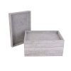 Stylifing Jewelry Tray Showcase Display Organizer Holder Storage Stackable Grey