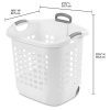 STERILITE 12248004 Laundry Basket, 62 L, White