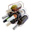 Wine Rack Rose Gold Holds 6 Bottles Tabletop Countertop