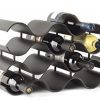Birando Wave Wine Rack (12Bottle, Black)