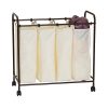 Household Essentials 7173 Rolling Quad Laundry Sorter