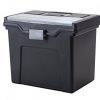 IRIS USA, Inc. HFB-24E Portable Letter Size File Box with Organizer Lid, 4 Pack