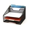 Mind Reader 2MESHBOX5-BLK Mesh Desk Organizer 5 Trays Desktop Document