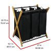 Oceanstar Bamboo 3-Bag Laundry Sorter