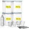 Fresh & Organized: Airtight Food Storage Containers Set of 4