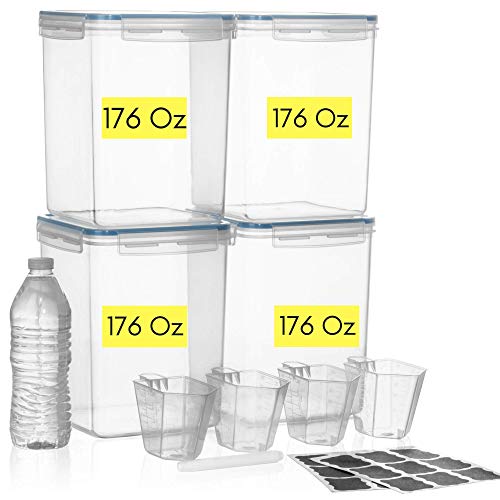 Fresh & Organized: Airtight Food Storage Containers Set of 4