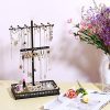 Minggoo Jewelry Tree Stand Organizer 3in1 Necklace Organizer Display
