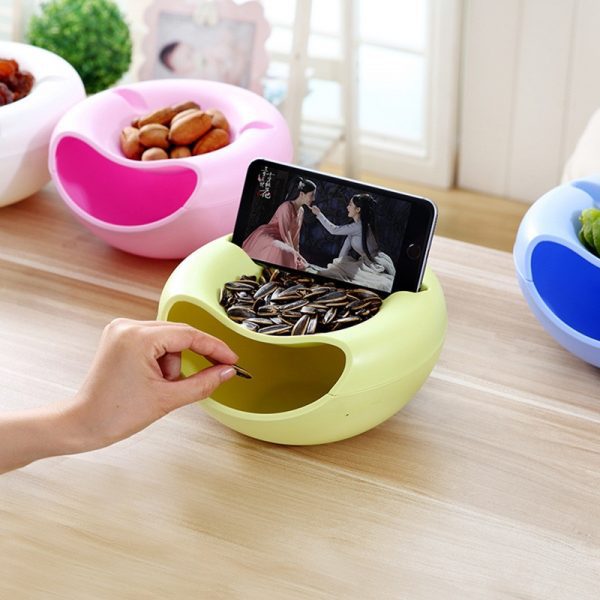 Multifunctional Snack Storage Box With Card Slot Office Kitchen Bathroom