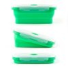 Silicone Food Storage Containers - Set of 4 Collapsible Containers with Airtight Lids for Meal Prep, Lunch Boxes, and Kitchen Organization