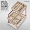 Elegant Jewelry Trays Set of 3 Stackable Jewelry Organizer Tray