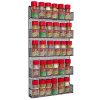 Home-Complete Spice Rack Organizer-Space Saving Wall Mount 5 Tier Storage