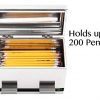 2Fold Supply Stainless Steel Pencil Dispenser - For Bulk Pencil Storage