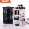 [Video]Fashion 360-degree Rotating Makeup Organizer Box Brush Holder Jewelry Organizer Case Jewelry Makeup Cosmetic Storage Box