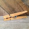 20 Hardwood Clothespins with Stainless Steel Springs - Made in The USA