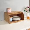 Creative Bamboo Bread Dust-Proof Case Europe Style Eco Kitchen Storage