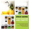 Heavy-Duty Airtight Food Storage Container Set - 7-Piece BPA-Free Containers for Bulk Storage with Bonus Labels and Marker!